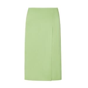Tory Burch Sleek Mint Satin Wrap Skirt Size 10 NWT